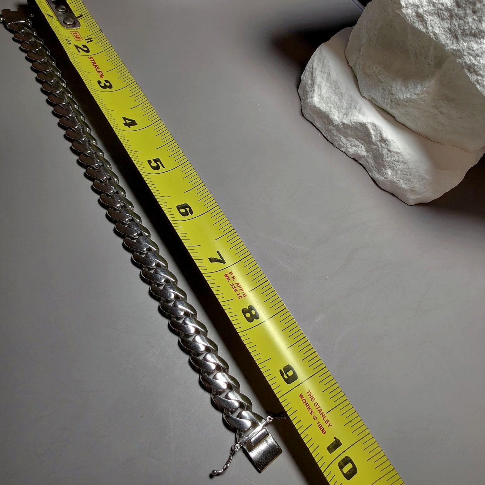925 Sterling Silver Monaco Cuban Bracelet - 11mm, 9", 29.5g