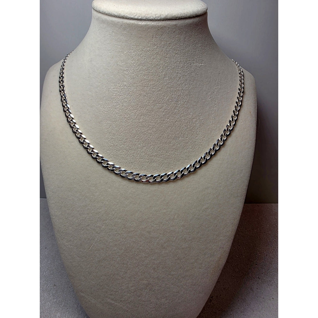 24" 5.2mm 16.47g Cuban Chain Solid 925 Sterling Silver
