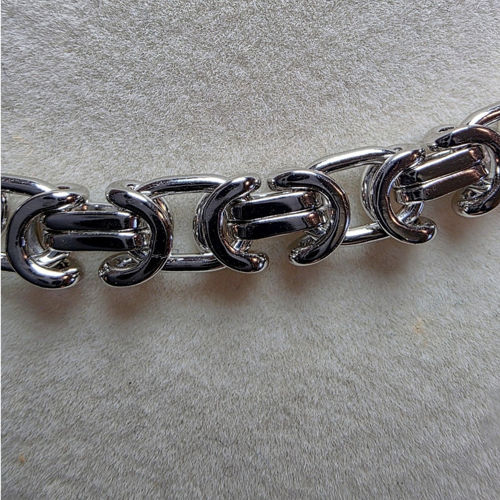 20" Flat Byzantine Chain 6.1mm 42g Solid 925 Sterling Silver