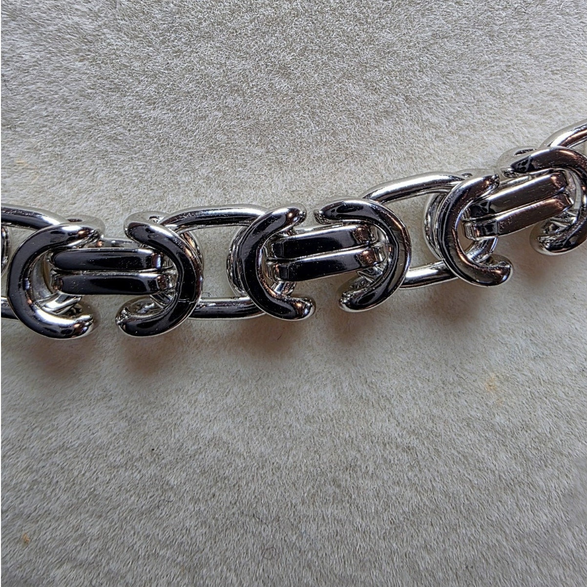 20" Flat Byzantine Chain 6.1mm 42g Solid 925 Sterling Silver
