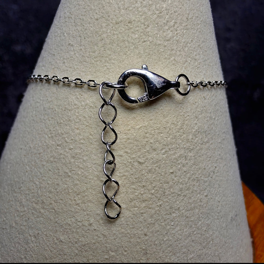 7+1" 0.44ctw Moissanite Mother of Pearl Clover Bracelet 925 Sterling Silver