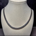 24" 7.4mm Monaco Cuban Chain – 925 Sterling Silver w/Rhodium & Box Clasp (52g)