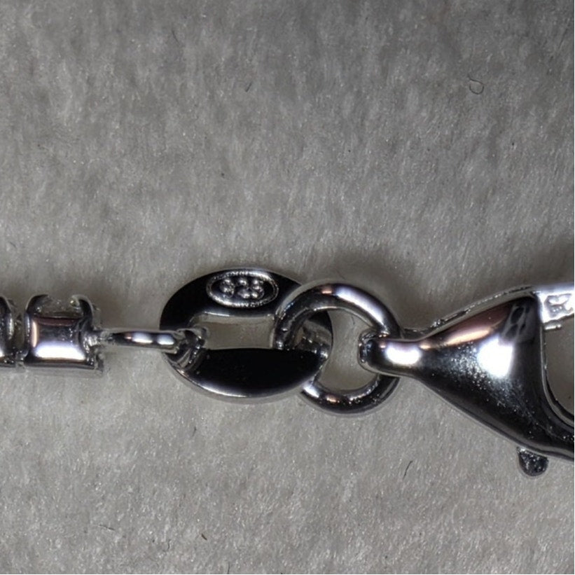 0.83ctw Moissanite Princess Cut Tennis Bracelet 925 Sterling Silver Adjustable