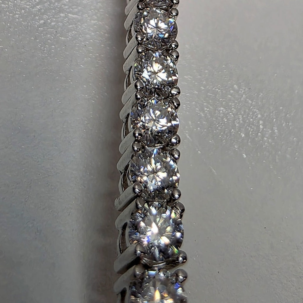 7.5" Moissanite Tennis Bracelet 925 Sterling Silver 5.32ctw Unisex Iced Out