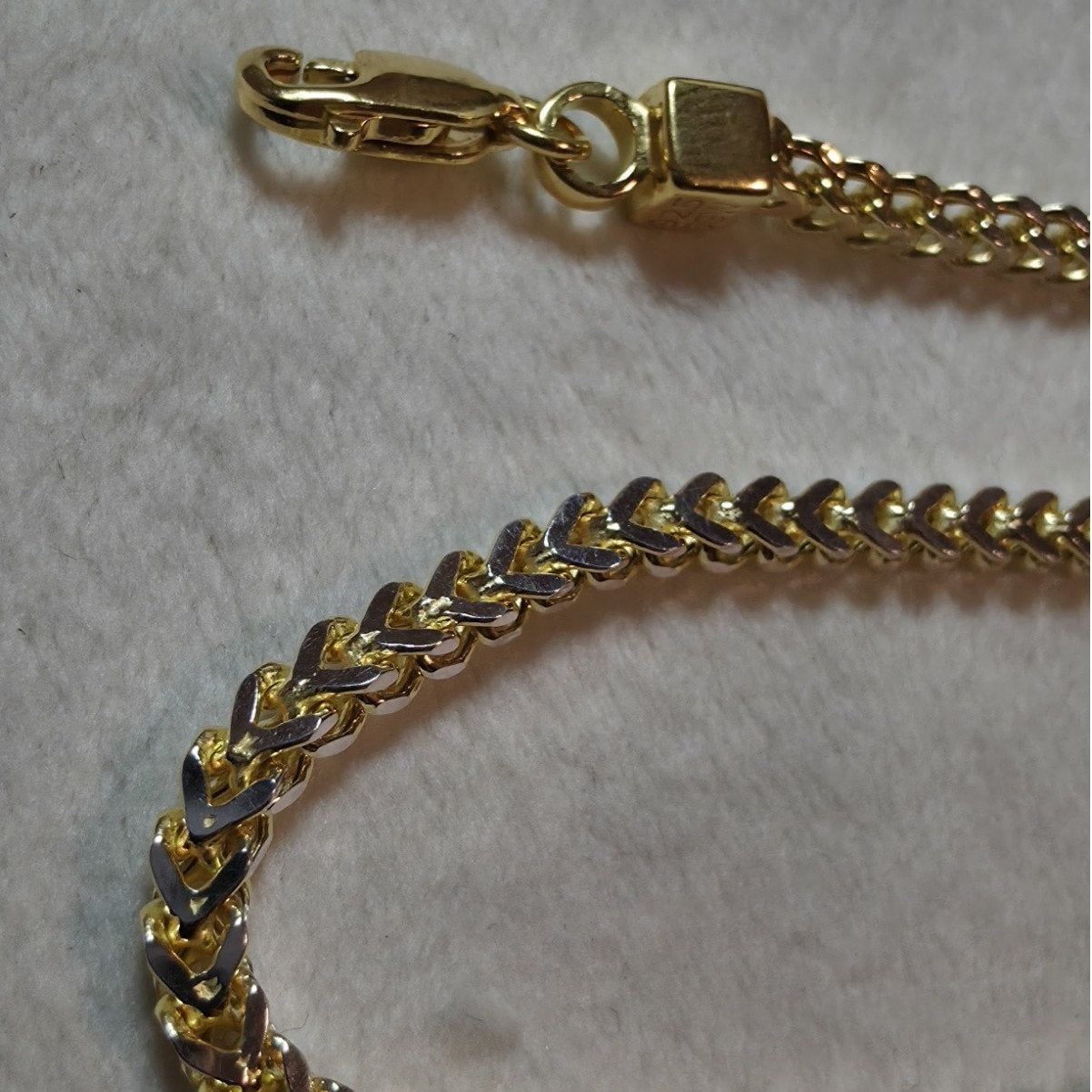 18" 3.0mm Franco Chain Gold Plated 925 Sterling Silver 8.76g