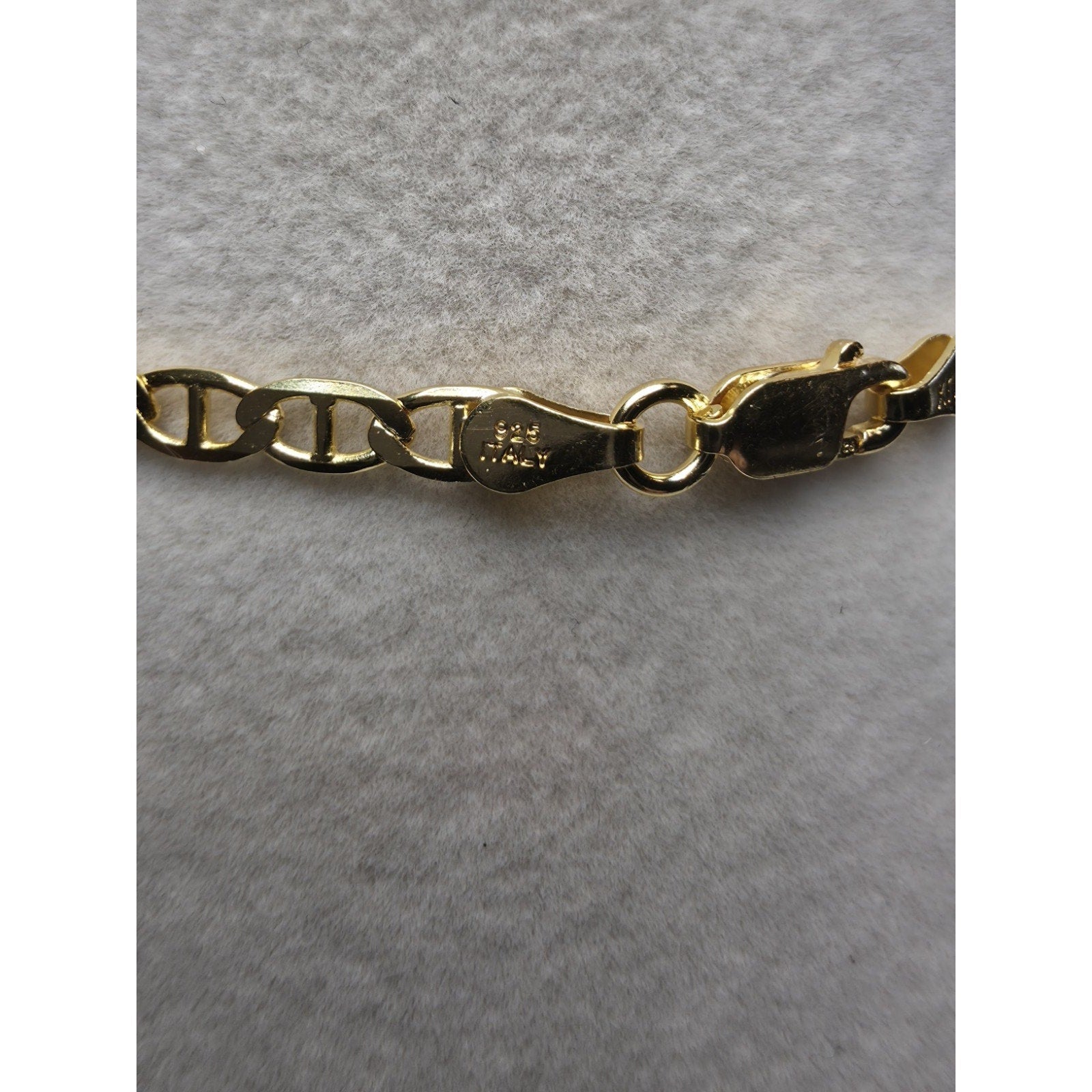 24" 3.6mm Gucci Flat Mariner 14k Gold Over 925 Sterling Silver w/Lobster Clasp
