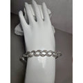 6-9" Adjustable 0.23ct Natural Diamond Infinity Bracelet 925 Sterling Silver