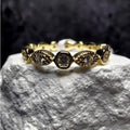 S6 0.30ct Moissanite Stackable Eternity Band Gold Over 925 Sterling Silver