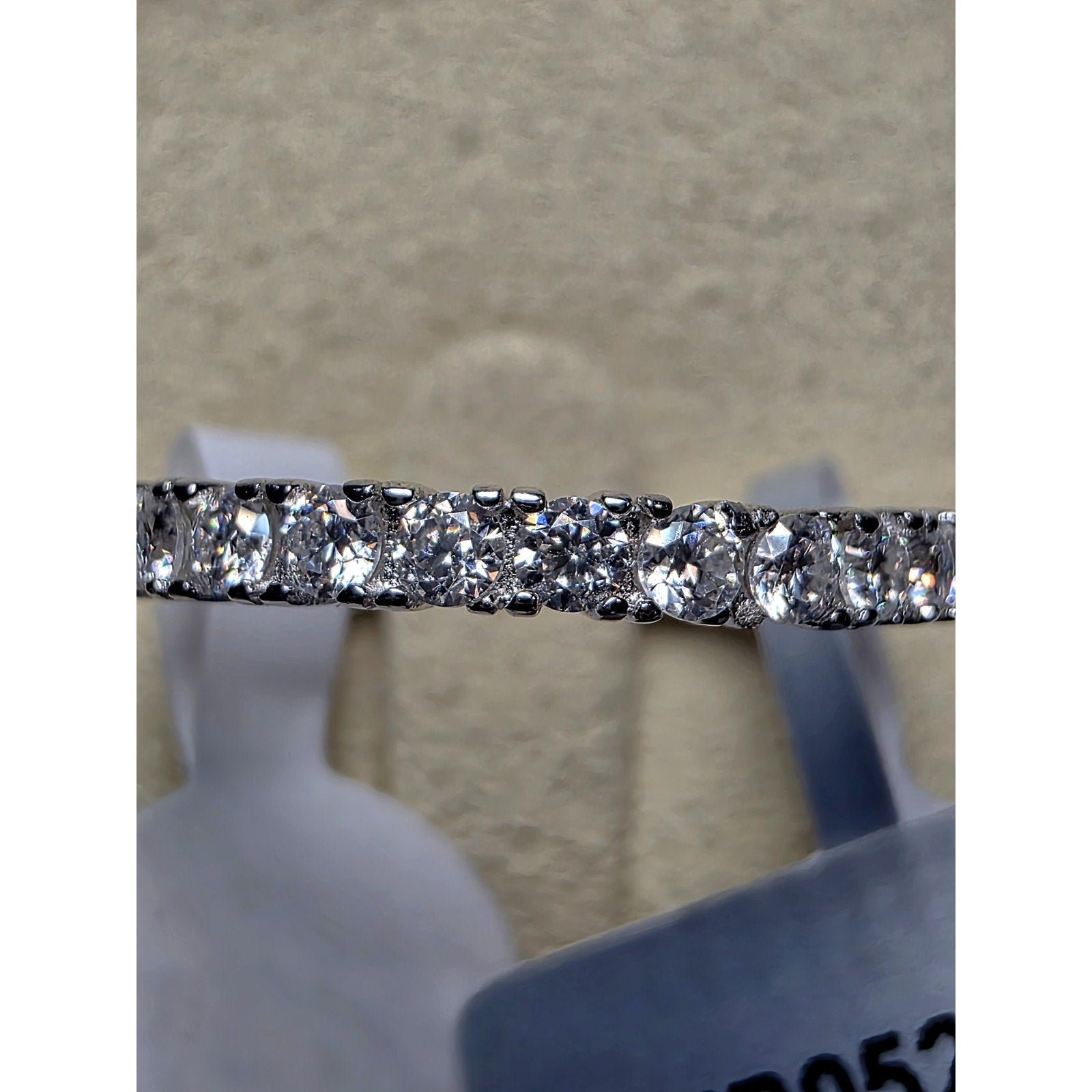 S6 1.01ctw Moissanite Eternity Band 925 Sterling Silver