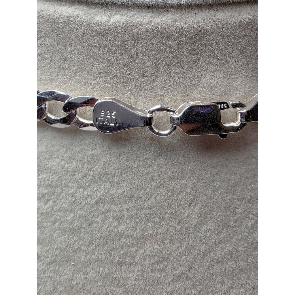 24" 5.2mm 16.47g Cuban Chain Solid 925 Sterling Silver