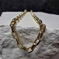 Solid 10K Yellow Gold 2.4mm Twisted Anchor Link Chain 19"