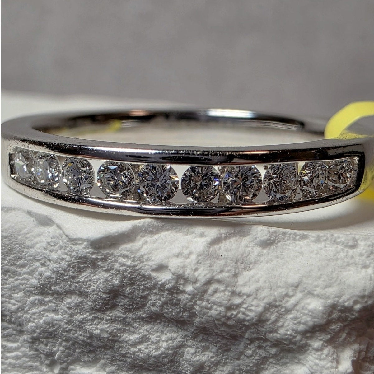 Size 7 Lab-Created Diamond 0.25ctw Half Eternity Ring 925 Silver