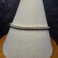 2.6ctw D VVS Moissanite Tennis Bracelet Gold Over 925 Sterling Silver 7" 2mm GRA