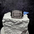 Men's 0.15 CTW Natural Diamond Signet Ring 925 Sterling Silver Band Size 10