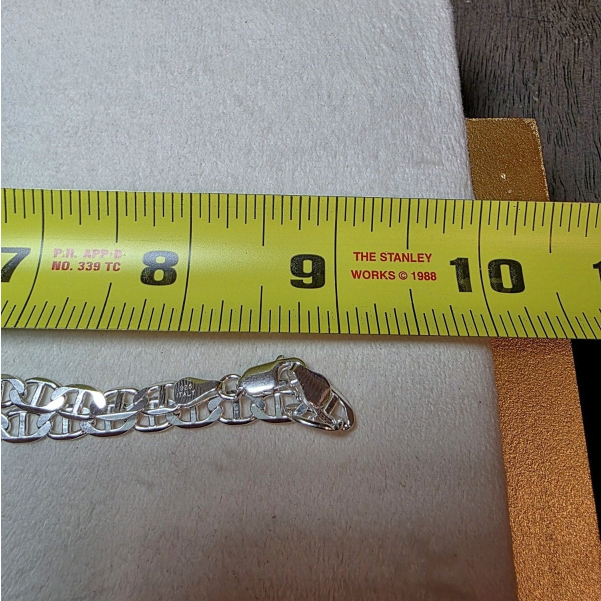 18" Flat Mariner Chain 5.5mm 15g Solid 925 Sterling Silver