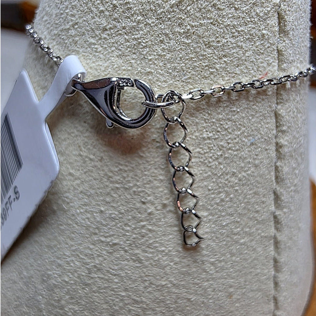 7+1" 0.44ctw Moissanite Mother of Pearl Clover Bracelet 925 Sterling Silver