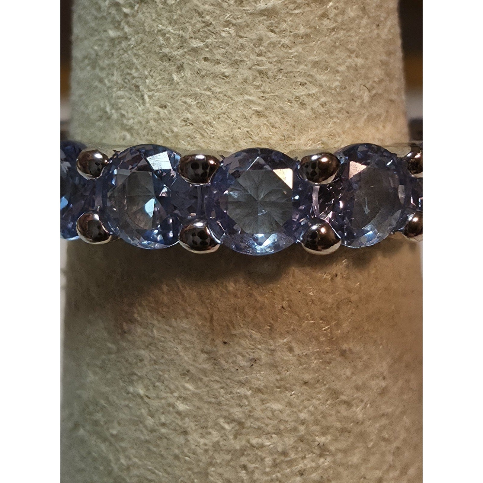Genuine Aquamarine Eternity Band 4mm Width