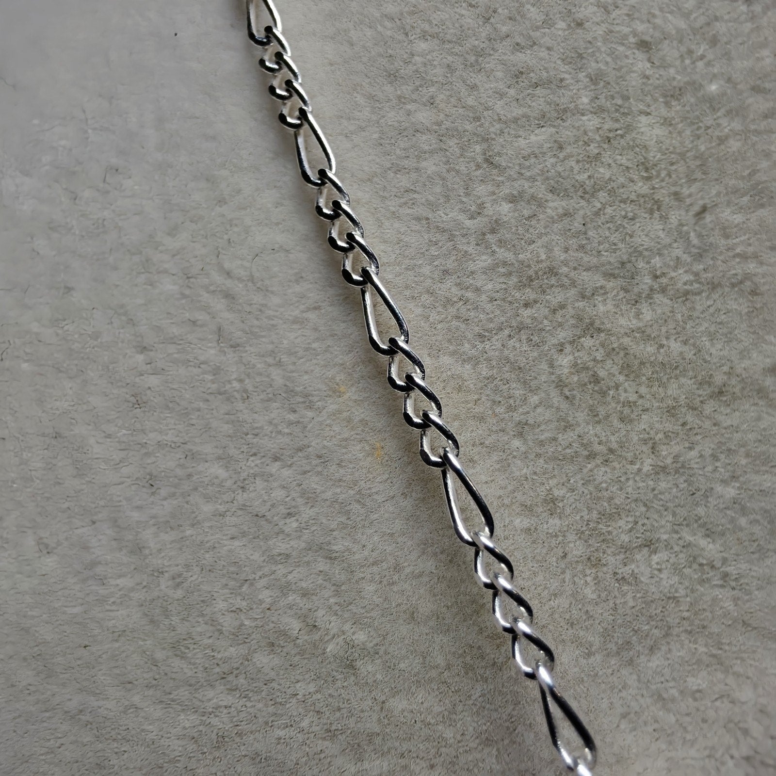 2.2CTW Moissanite Cross Pendant in 925 Sterling Silver | 24" 2mm Figaro Necklace