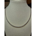 24" 3.2mm Ice Barrel 3-Line Diamond Cut w/Rhodium Finish 925 Sterling Silver
