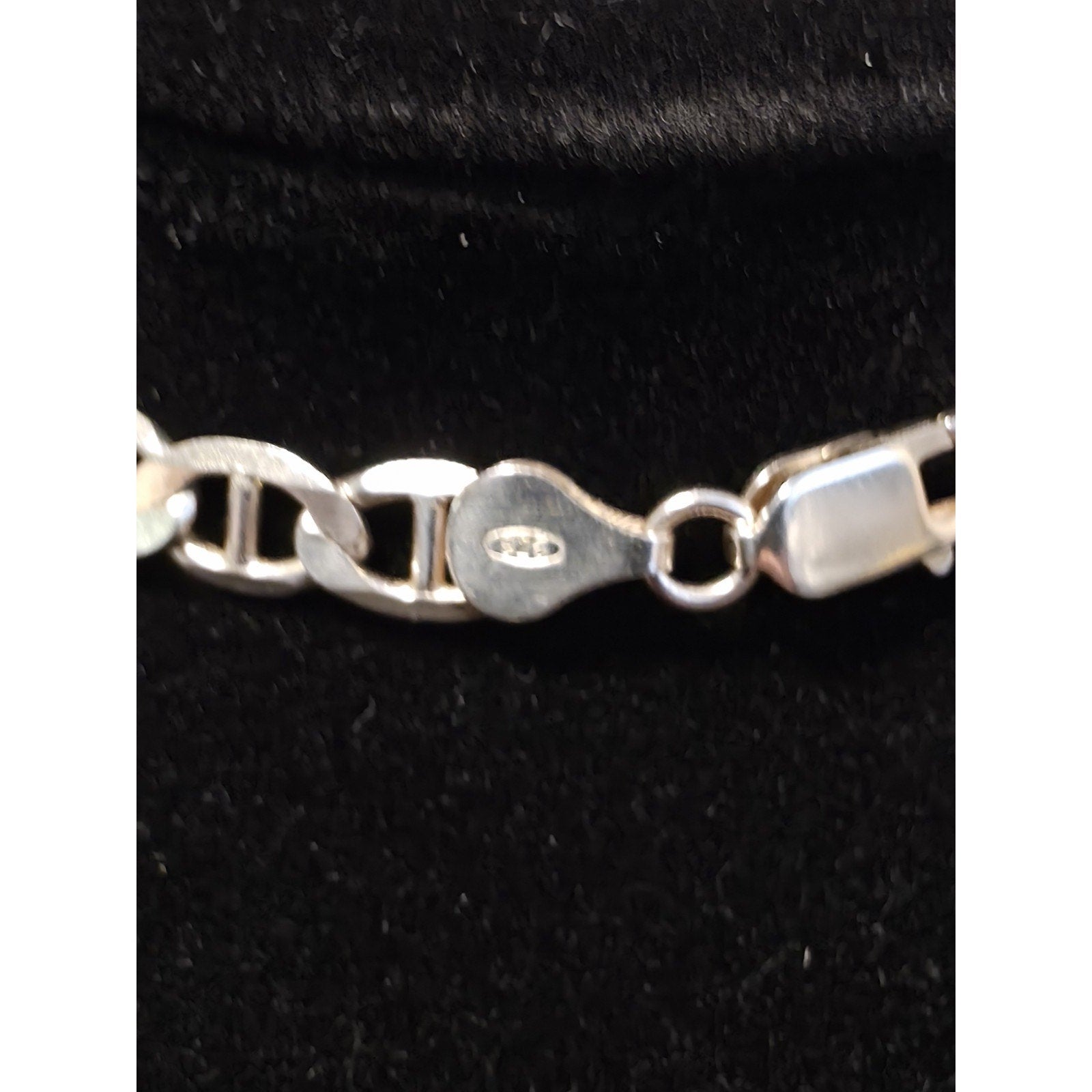 24" 6.3mm 925 Sterling Silver Flat Mariner Chain 25.90g