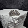 0.42 CTW Pavé Moissanite Heart Stud Earrings in 925 Sterling Silver