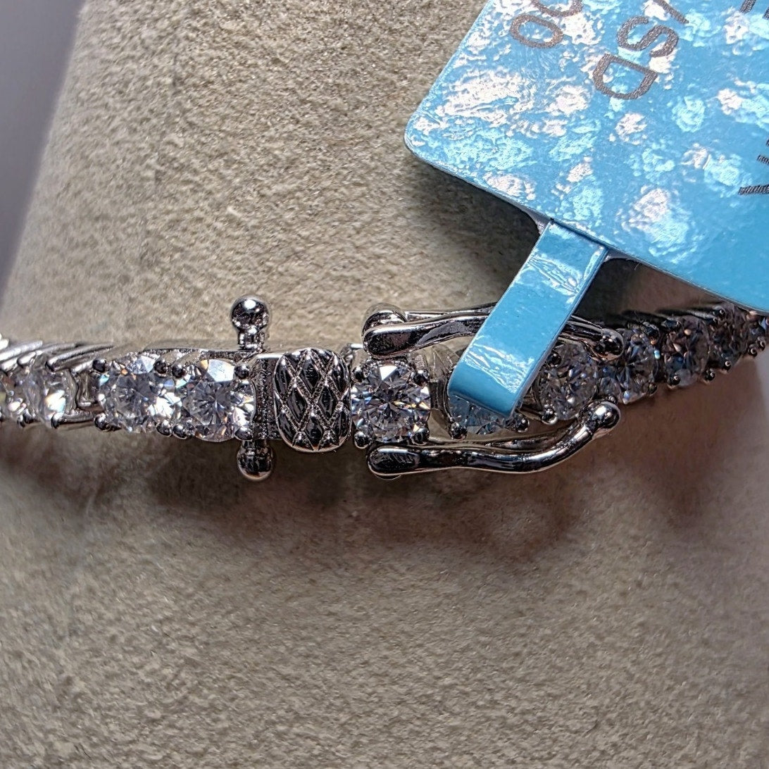 7.5" Moissanite Tennis Bracelet 925 Sterling Silver 5.32ctw Unisex Iced Out
