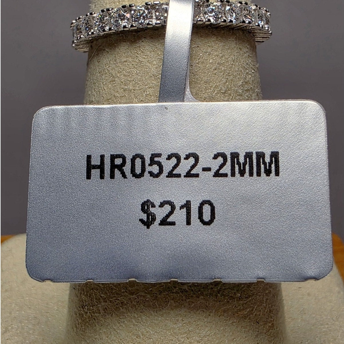Size 6 1.01ctw Moissanite Eternity Band 925 Sterling Silver