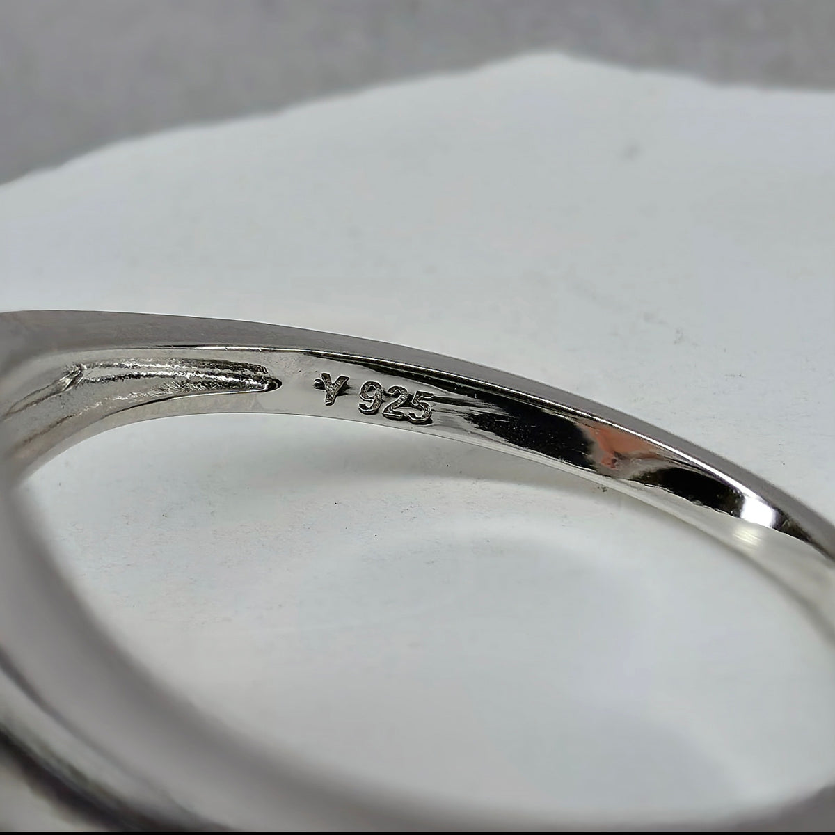 Size 9 Marquise Pink Fire Opal Ribbon Bypass Ring in Solid 925 Sterling Silver