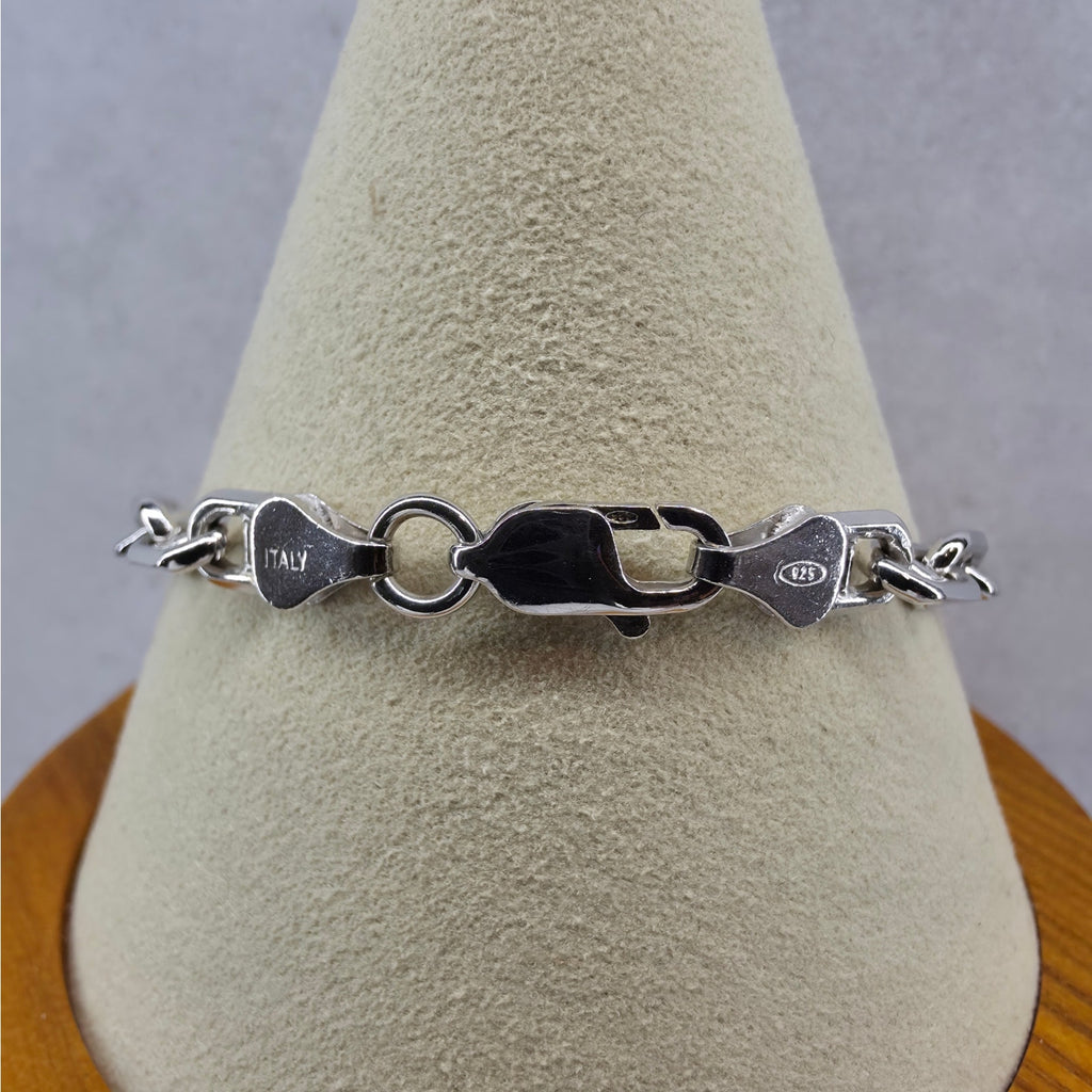 7" 5.5mm 11.1g Twisted Mariner Anchor Bracelet 925 Sterling Silver