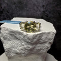Natural Lemon Quartz 3-Stone Ring in 925 Sterling Silver – Size 8