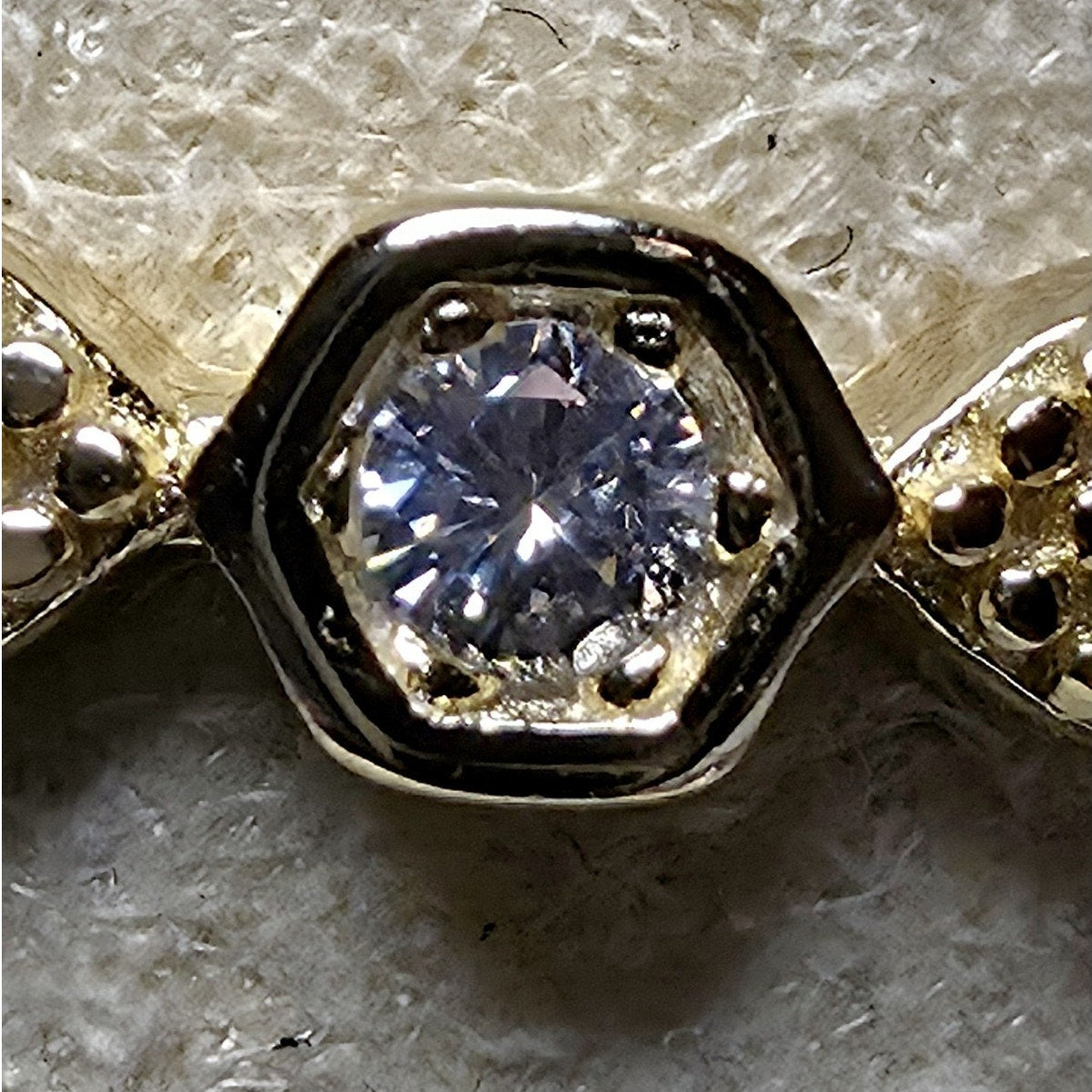 S6 0.30ct Moissanite Stackable Eternity Band Gold Over 925 Sterling Silver