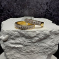 0.25 CTW Natural Diamond Gold over 925 Sterling Silver Small Huggie Earrings