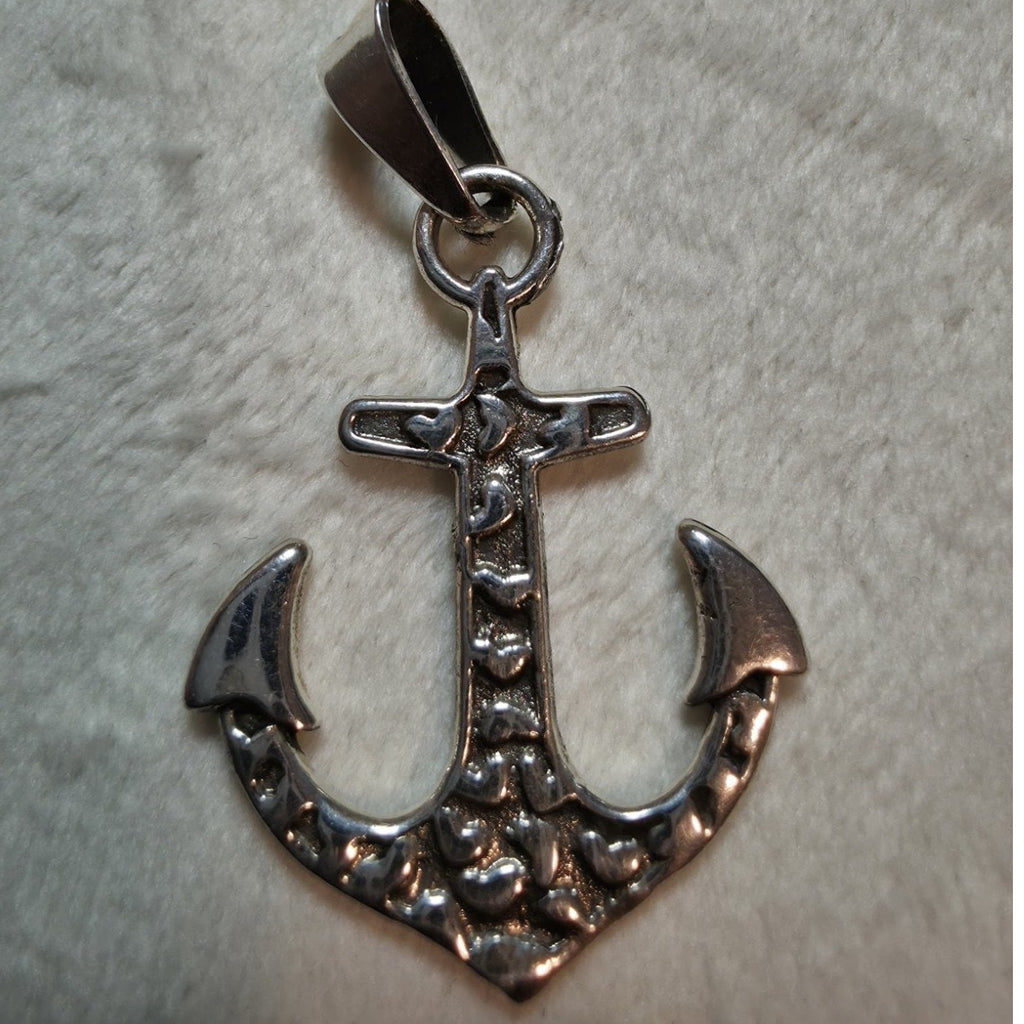 3D Nautical Anchor Pendant | 925 Sterling Silver (4g)