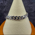 7" Hollow Monaco Cuban Bracelet – 6.8mm 925 Sterling Silver w/Rhodium Plating