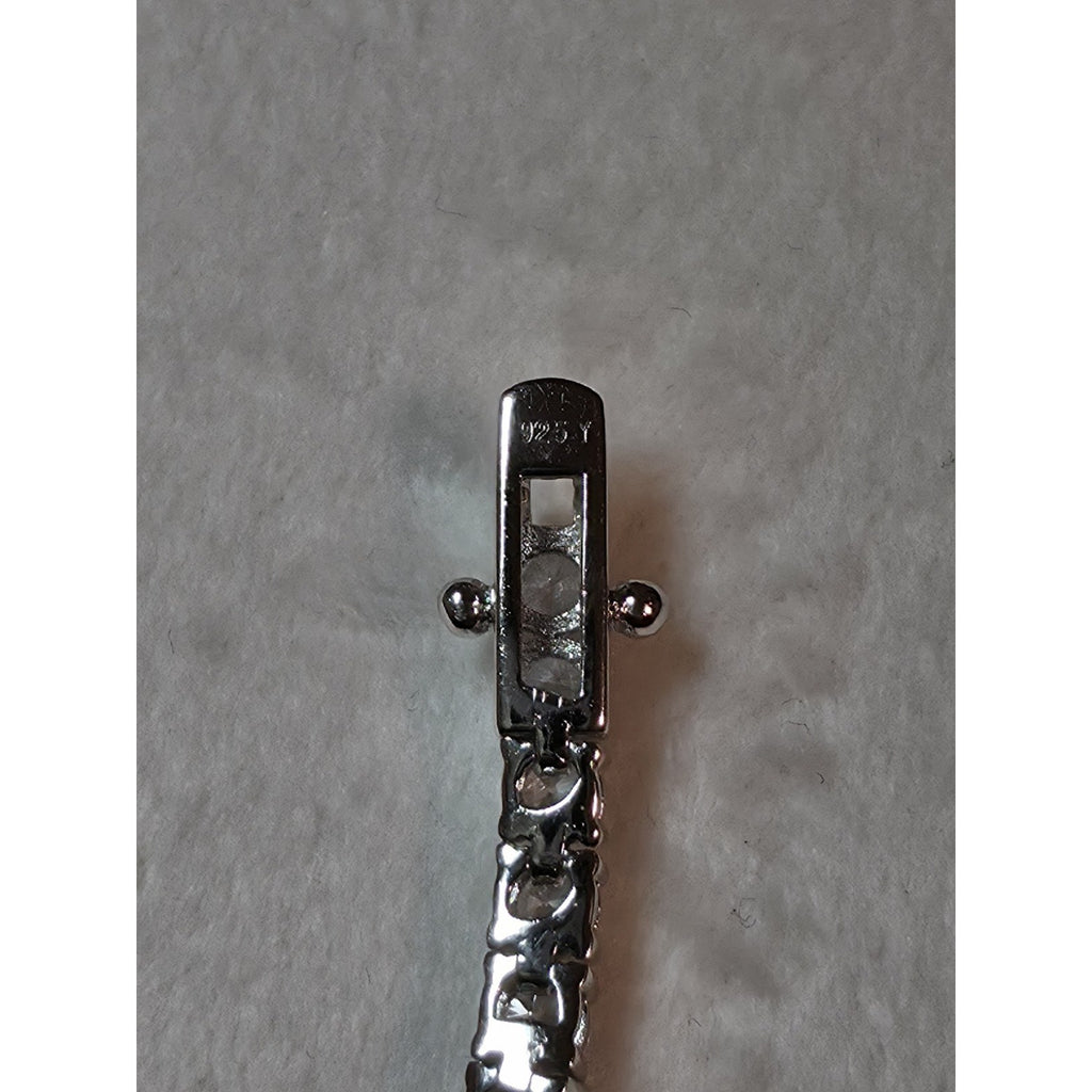 7" 3.5mm Tennis Bracelet w/Box Clasp 925 Sterling Silver