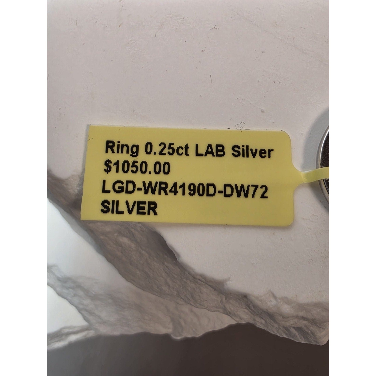 S7 0.25ctw Diamond Half Eternity Ring 925 Sterling Silver Lab Created