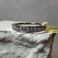 Size 7 Lab-Created Diamond 0.25ctw Half Eternity Ring 925 Silver