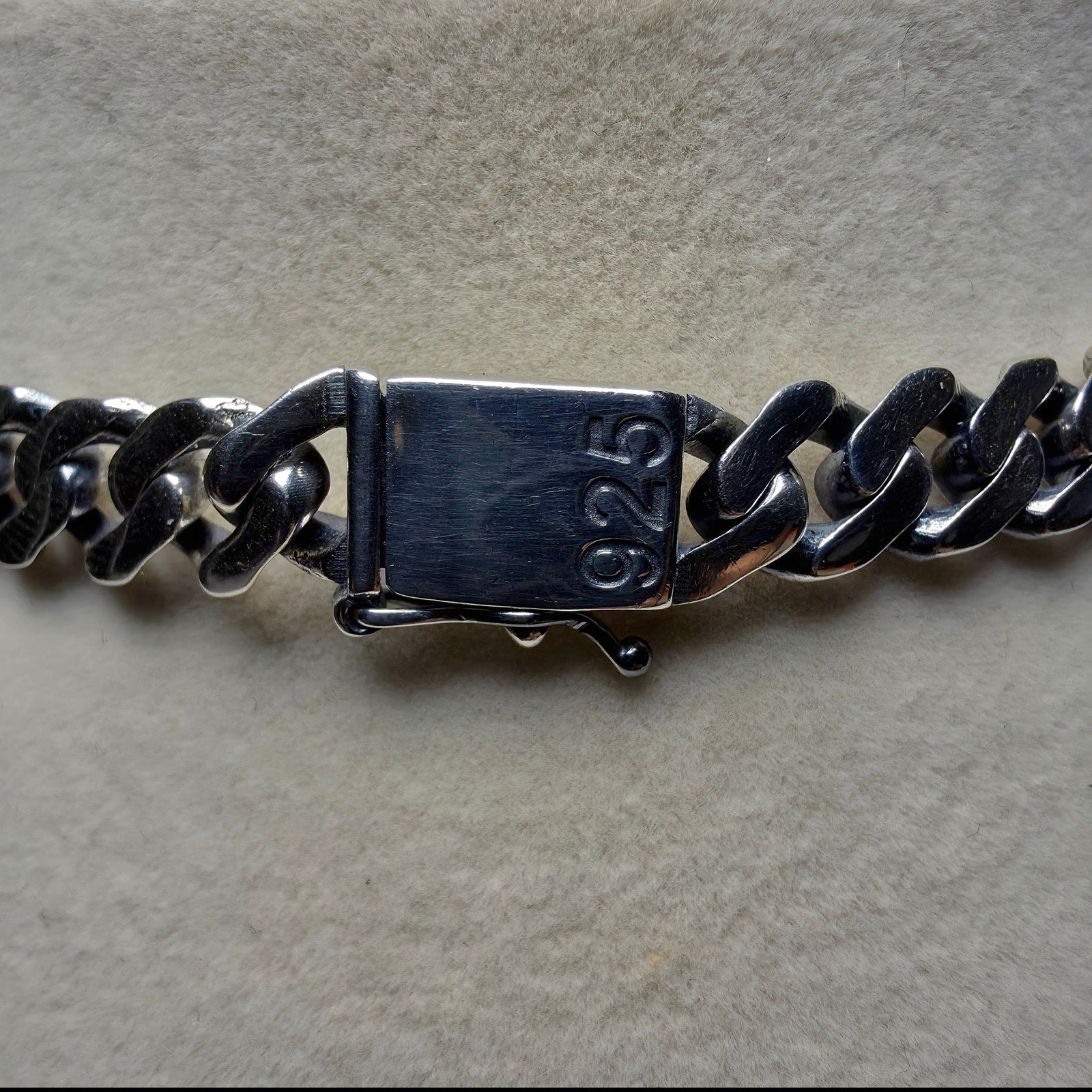 Solid 925 Sterling Silver 22" Monaco Cuban Chain – Rhodium Plated, 7.35mm, 46.1g