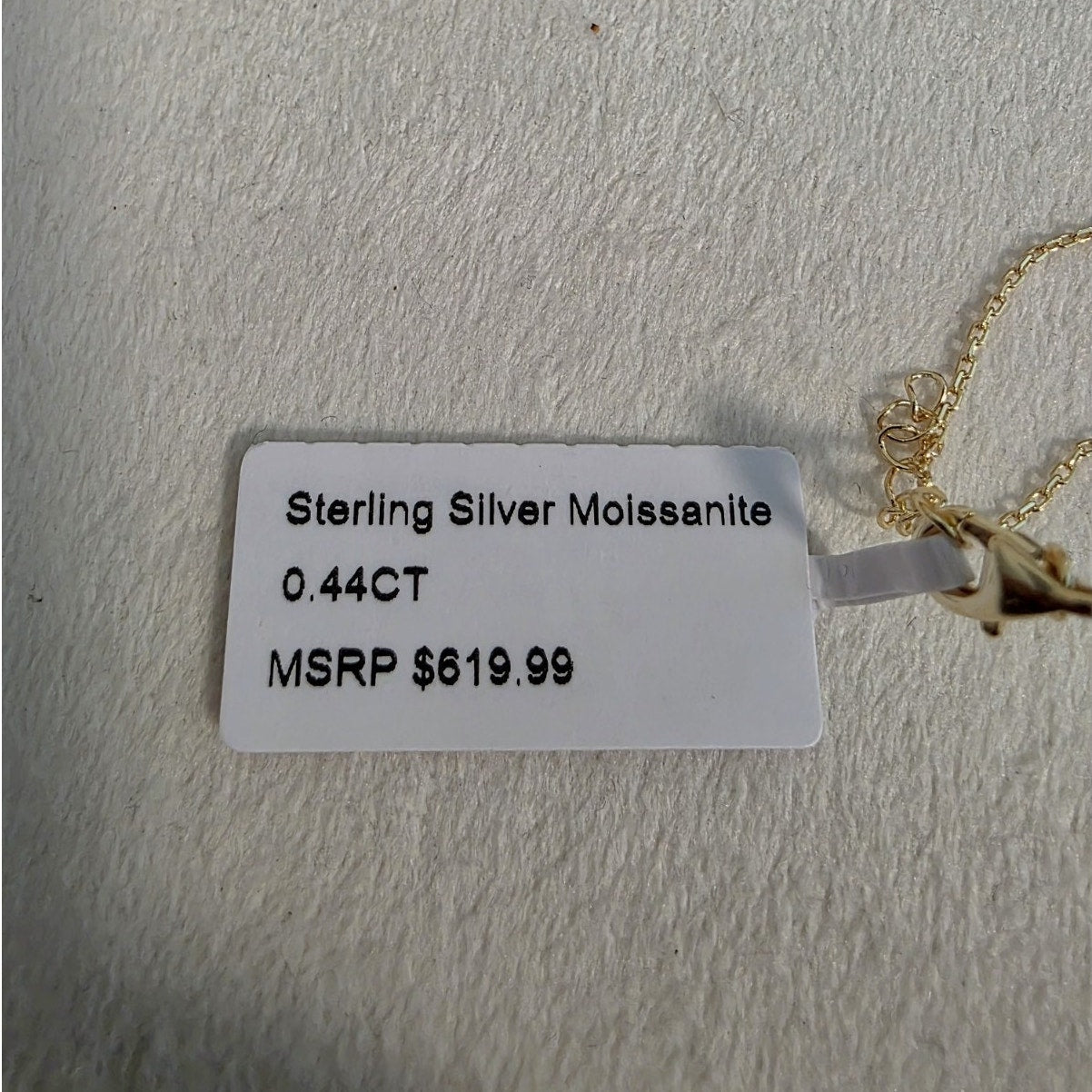 Mother of Pearl & 0.44ctw Moissanite Clover Bracelet | Gold over Silver (7-8")