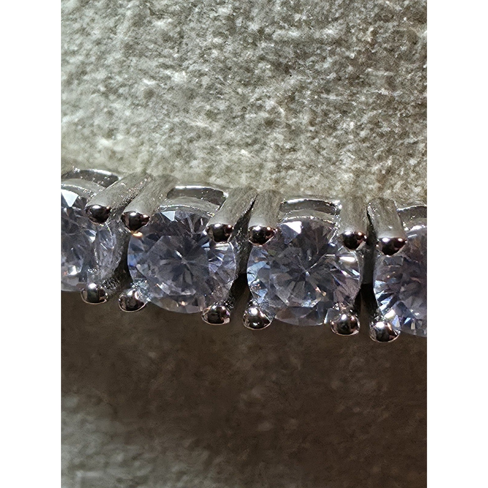 7" 3.5mm Tennis Bracelet w/Box Clasp 925 Sterling Silver