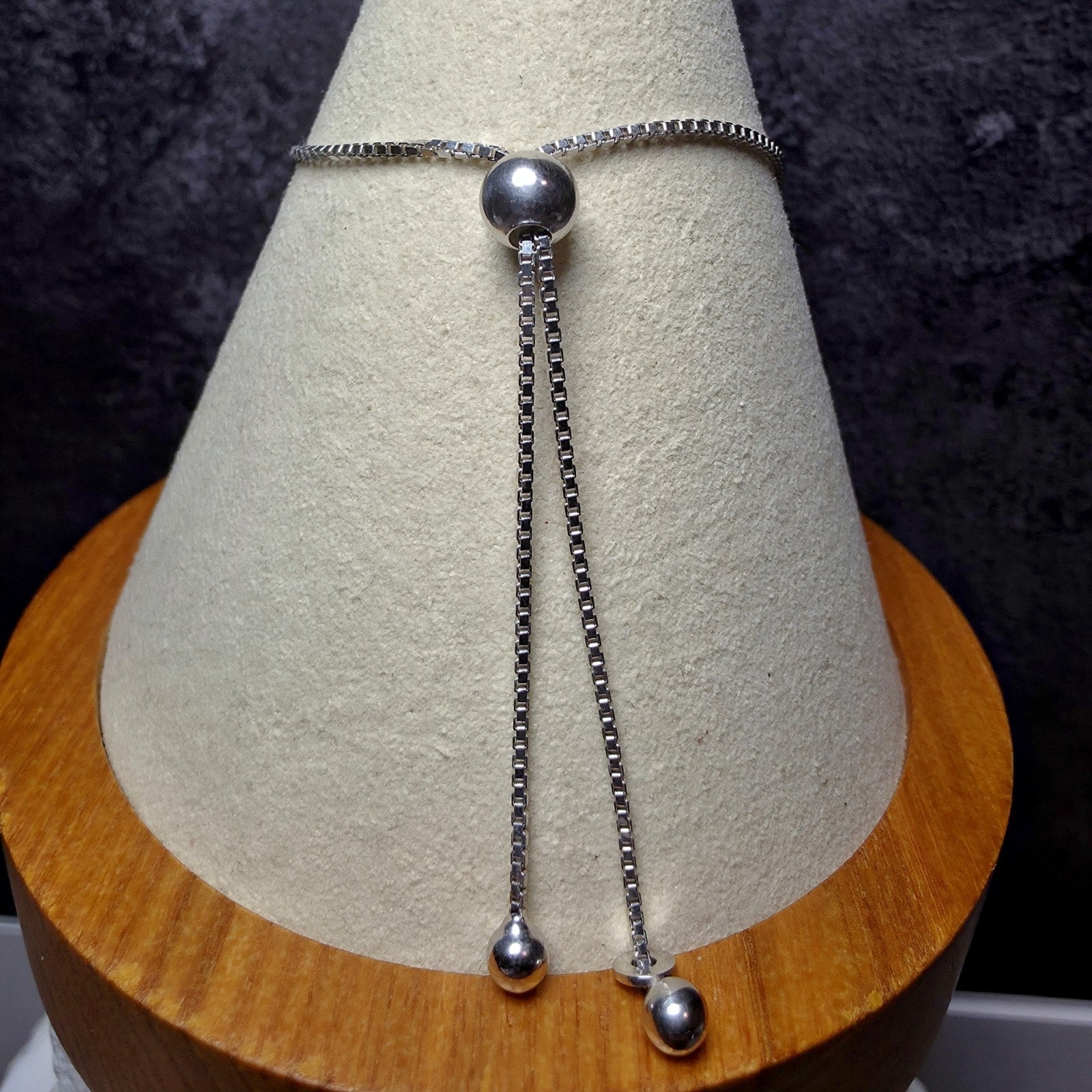 0.20 ctw Genuine Diamond Bolo Bracelet in 925 Sterling Silver | Adjustable