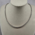 16" 2.5mm 9.55ctw Moissanite Tennis Necklace 925 Sterling Silver VVS D