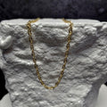 14K Solid Yellow Gold Singapore Dainty Necklace 16" 1.3mm
