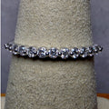 Size 7 Lab-Created Diamond 0.25ctw Half Eternity Band 925 Silver