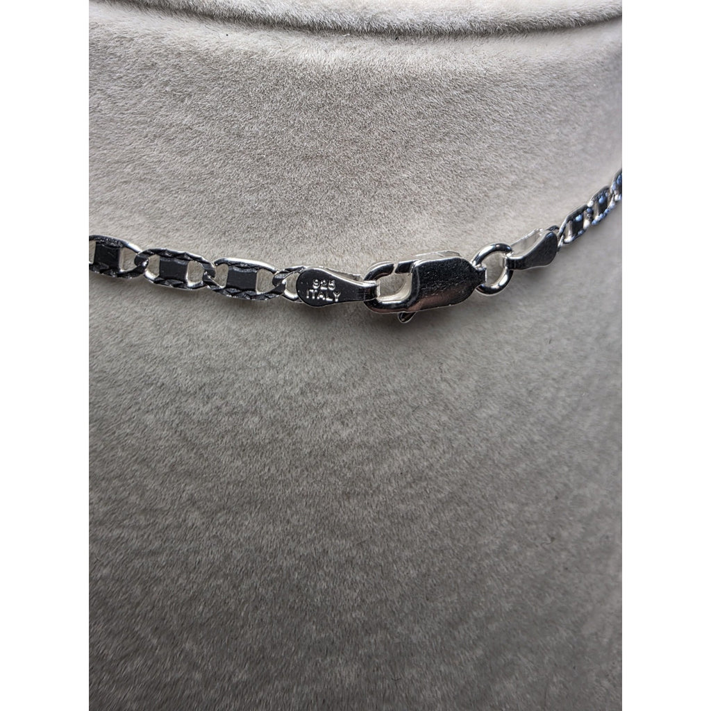 22" 3.0mm Diamond Cut Valentino Chain 925 Sterling Silver