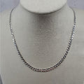 24" Flat Cuban Curb Chain 3.8mm 925 Sterling Silver 10g