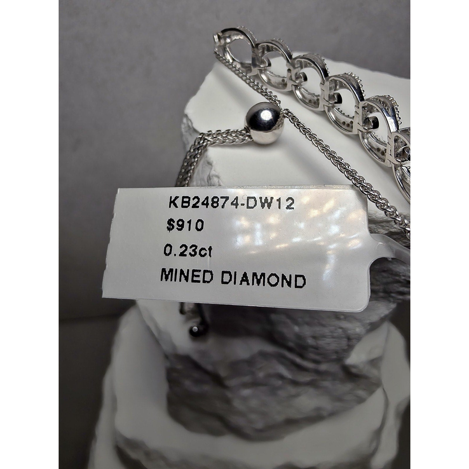 6-9" Adjustable 0.23ct Natural Diamond Infinity Bracelet 925 Sterling Silver