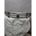 0.25ctw Multicolored Natural Diamond Adjustable Bangle 22g Solid 925 Sterling...