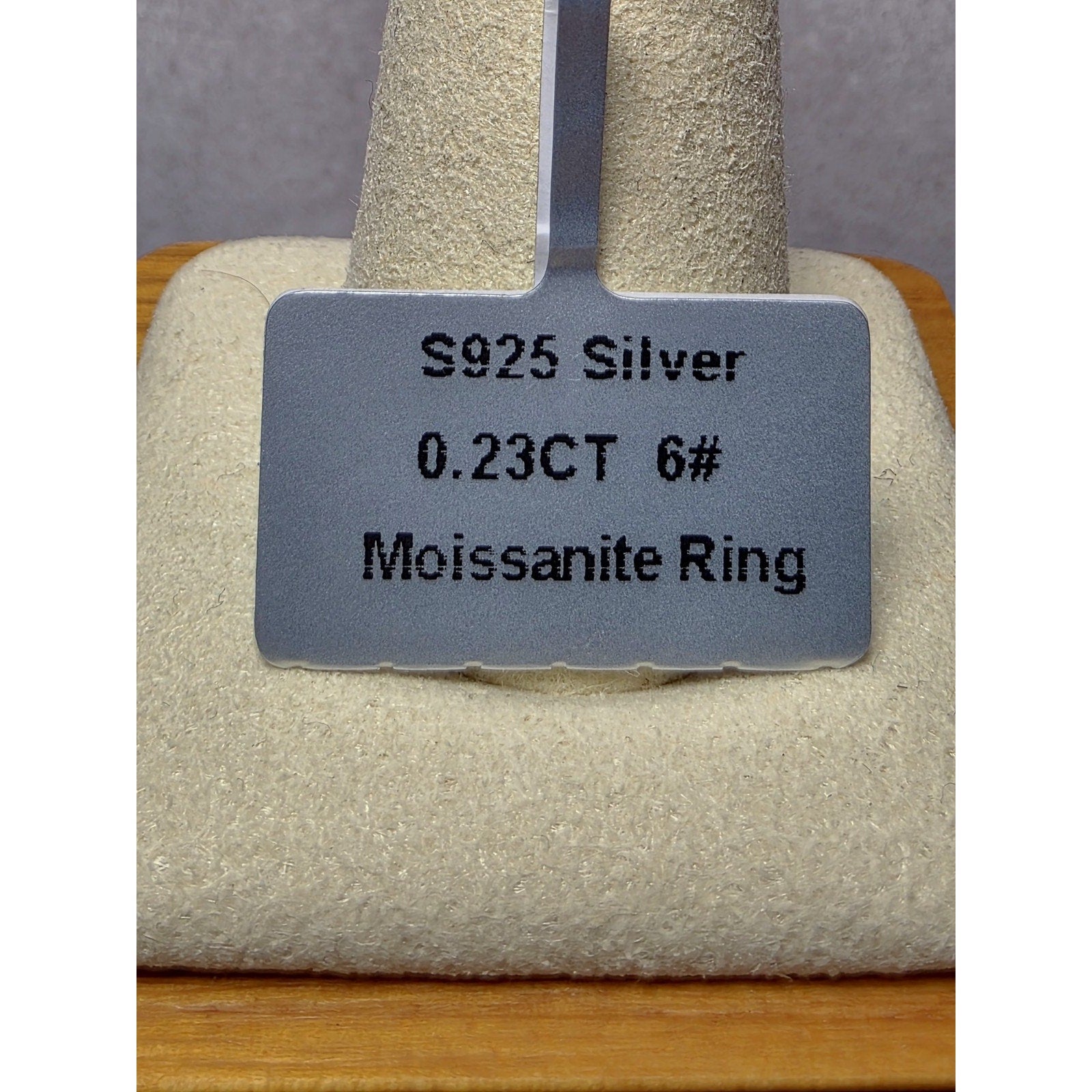 S6 0.23ctw Moissanite Spiral Half Eternity Band 925 Sterling Silver