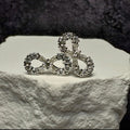 0.50 CTW Moissanite Infinity Stud Earrings in 925 Sterling Silver